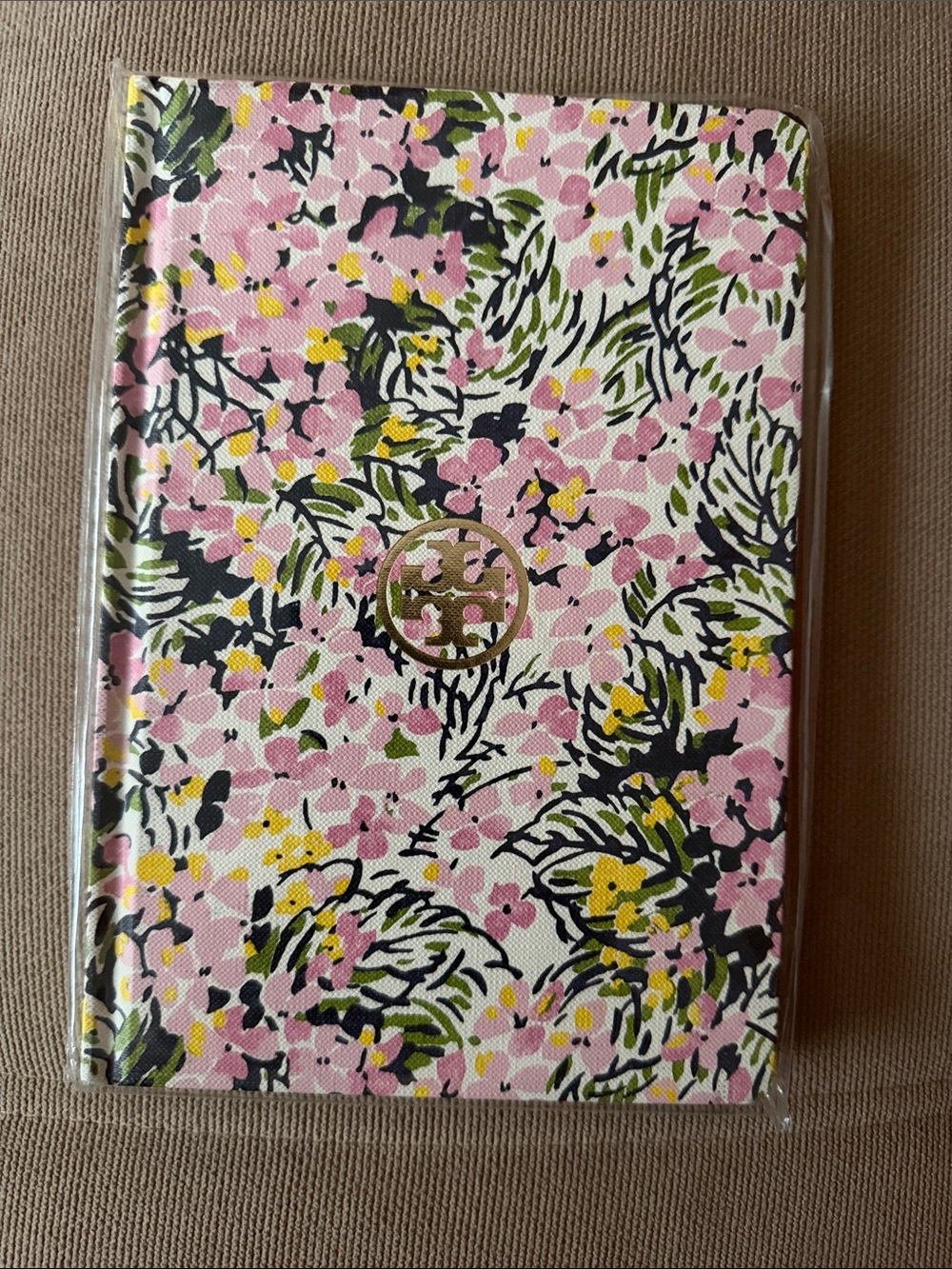 Tory Burch Pink Yellow Green Floral journal